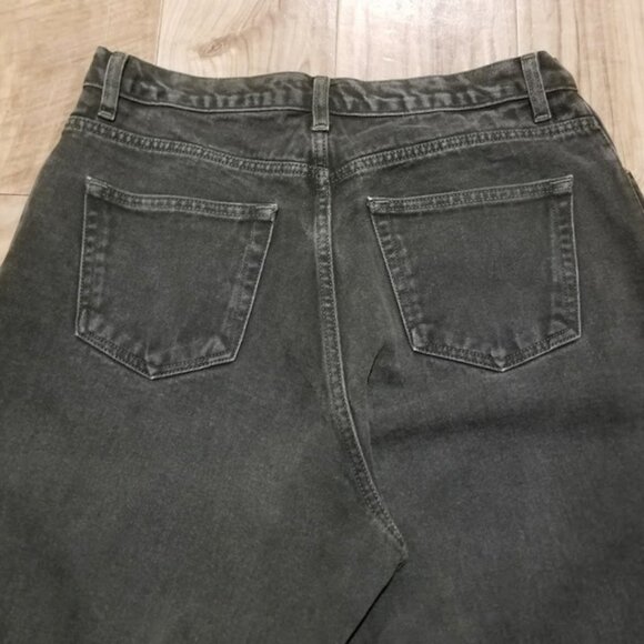 Vintage GAP Best Basics Green Wash Denim Jeans High Waist Tapered Mom Fit Sz 14 - Picture 9 of 12